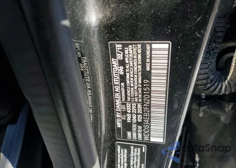 2015 Mercedes-Benz Cla 250 z USA, uszkodzony, nr VIN WDDSJ4EB2FN201519